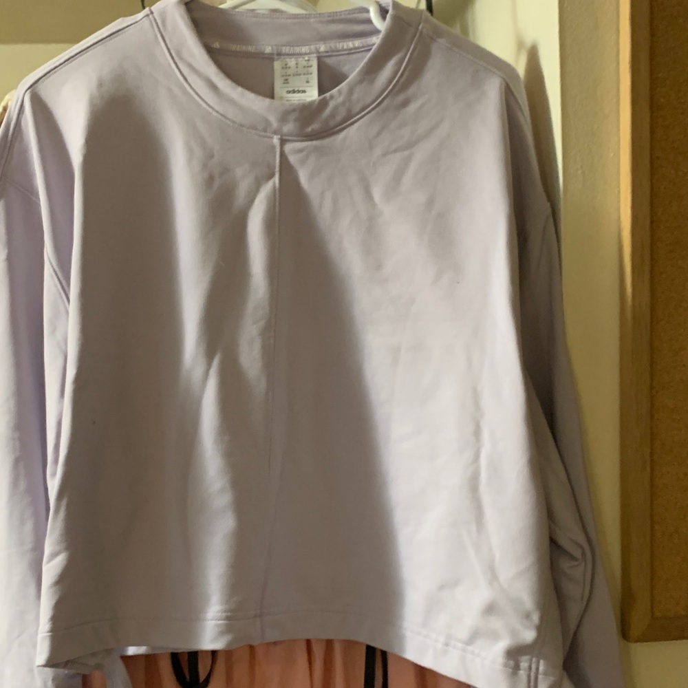 Adidas Light Purple Training Top. Size XL - Picture 4 of 10